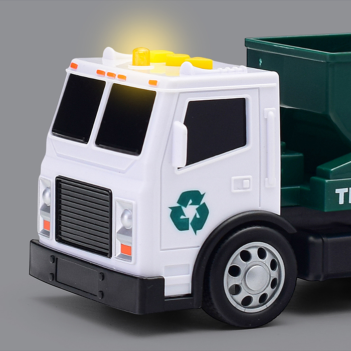 Машина WY1131A "Мусоровоз" с ковшом, 1:32 (свет, звук) в коробке