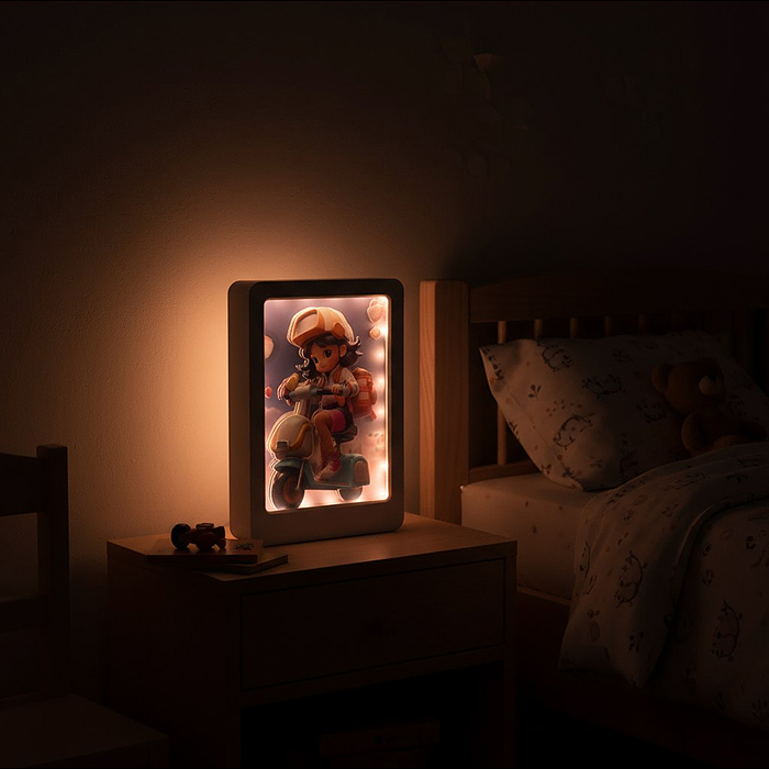 Ночник-пазл 3Д 2027-101 "Girls" со светом и музыкой, в коробке