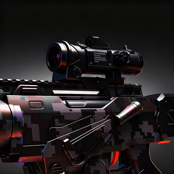 Фото к товару Автомат SBL-07A "Камуфляж" в коробке Автомат SBL-07A "Камуфляж" в коробке