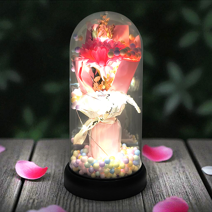 Светильник H03 "Гвоздика" в коробке (розовый)