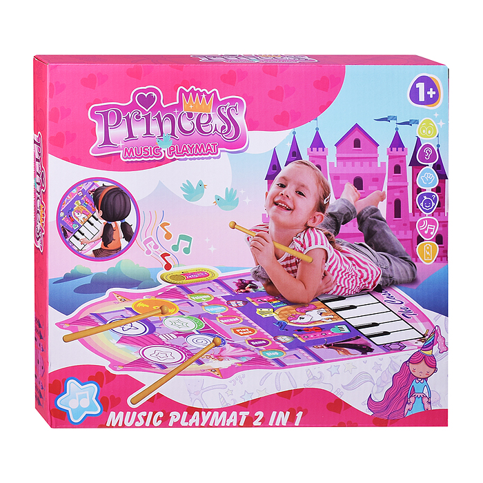Коврик музыкальный RS-6128 "Замок принцессы" в коробке