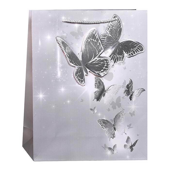 Пакет подарочный 00-7448 "Бабочки" 26*32*10см