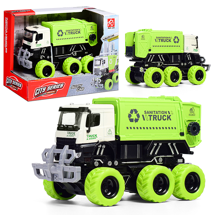 Машина RJ6963-1 "Мусоровоз" (свет, звук) в коробке Машина RJ6963-1 "Мусоровоз" (свет, звук) в коробке