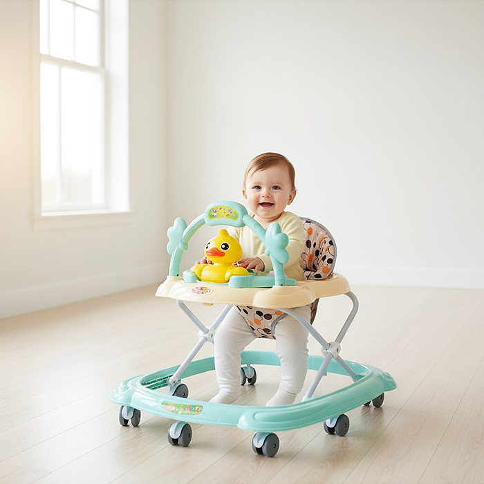 Ходунки 805Y-2 "Хитрая уточка" (цвет мятный)