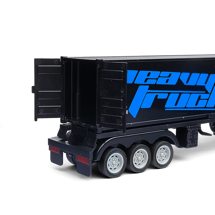 Машина GM1933  "Контейнеровоз" с дорожными знаками (чёрный) р/у, 27 MHz, в коробке