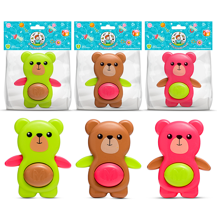 Погремушка Y0165 "Медвежонок" в пакете