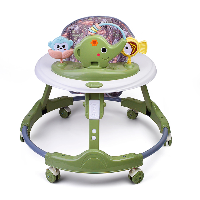 Ходунки 661DX-2 "Веселый слоник" (цвет зеленый)