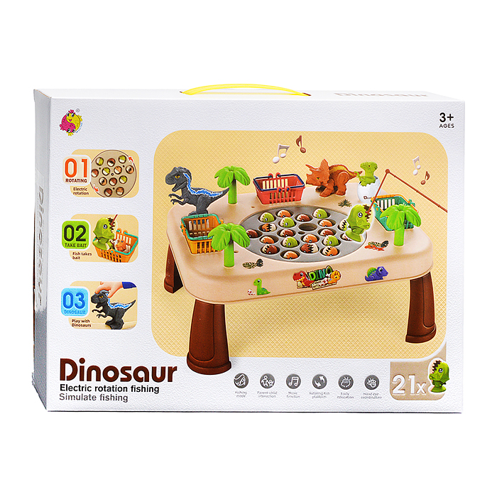 Фото к товару Набор рыбалка 7738B "Дино" в коробке Набор рыбалка 7738B "Дино" в коробке