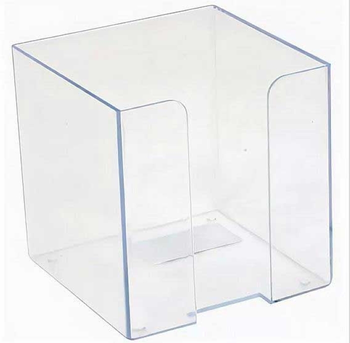 Пластиковый бокс для бумажного блока "Attomex" 9x9x9 см, прозрачный