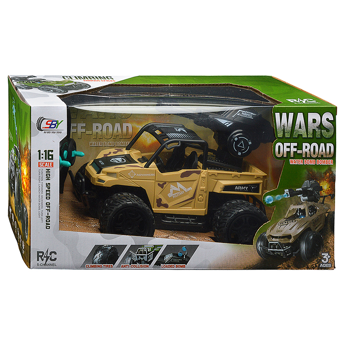 Машина SBY164-3 "Боевая" р/у, 27 MHz, в коробке