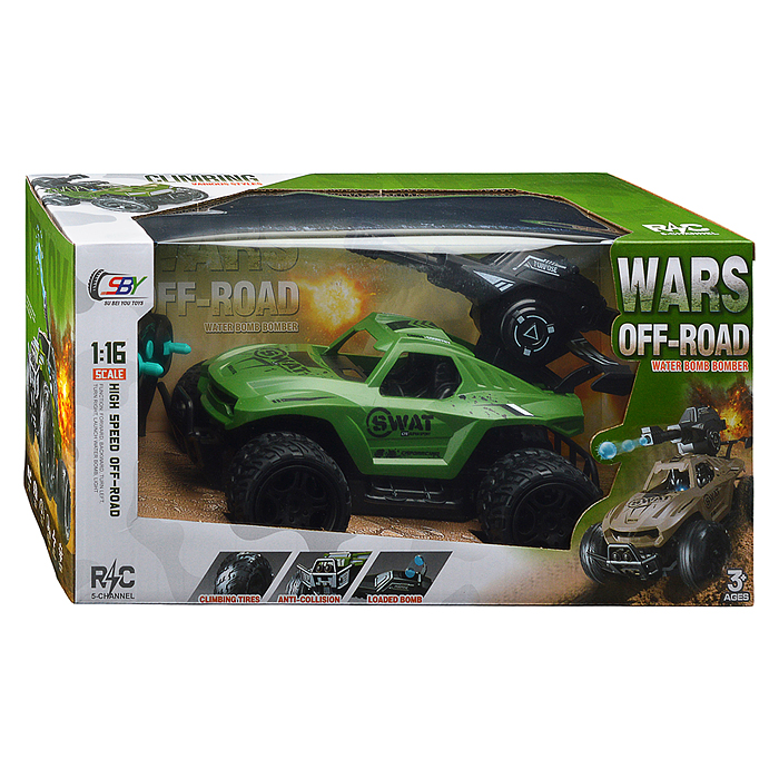 Машина SBY164-2 "Боевая засада" р/у, 27 MHz, в коробке