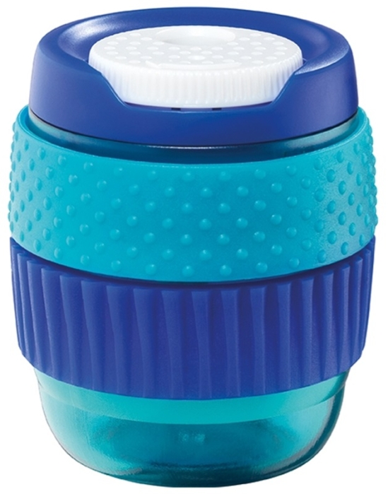 Точилка 1 отверстие со шторкой от грязи, с контейнером, зона обхвата