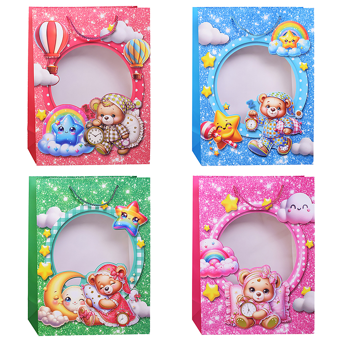 Пакет подарочный 00-7423 "Волшебный мир детства" 40*30*12см