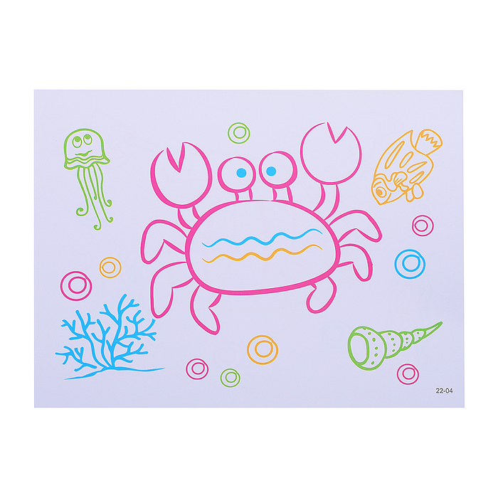 Доска для рисования YM-22 "Единорог 3D" в коробке