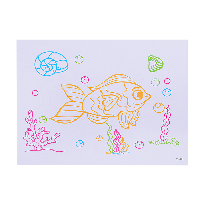 Доска для рисования YM-22 "Единорог 3D" в коробке