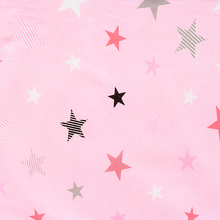 Сухой бассейн "Розовые звезды" (100см х 30см)
