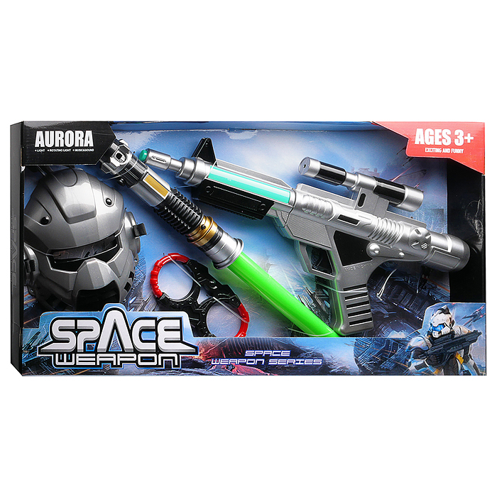 Фото к товару Набор оружия 837-5 "Звездный путь" (свет, звук) на батарейках, в коробке Набор оружия 837-5 "Звездный путь" (свет, звук) на батарейках, в коробке