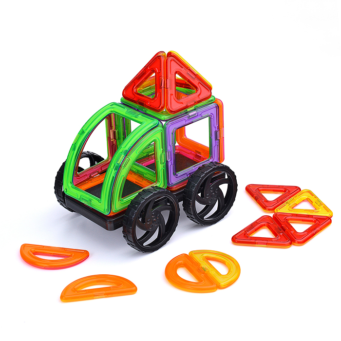 Конструктор магнитный MG0007-1 большой размер дет. (24 дет.), в пакете