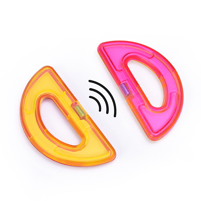 Конструктор магнитный MG0004 "Машина" (68 дет.) в пакете