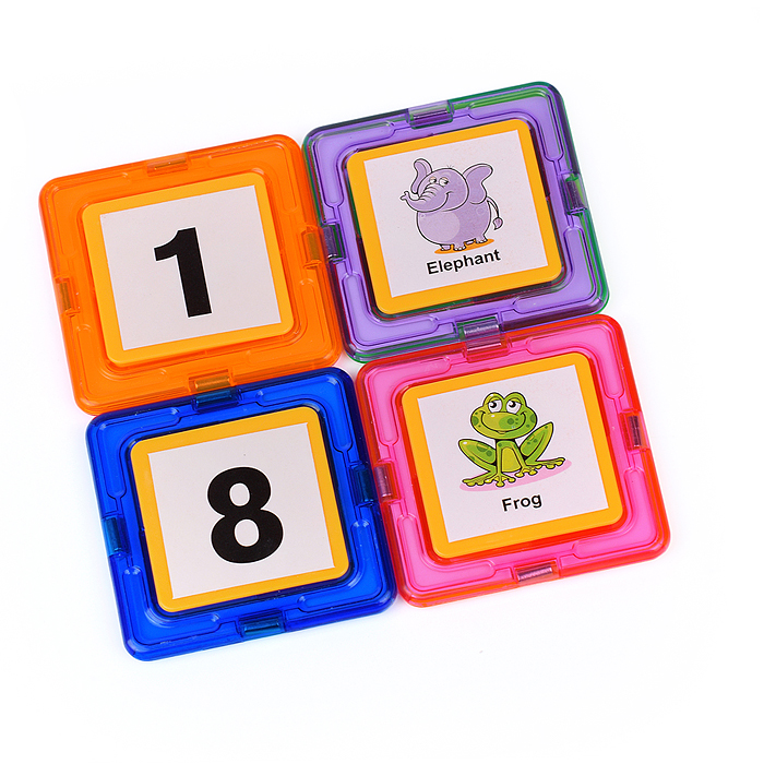 Конструктор магнитный MG0007-3 большой размер дет. (75 дет.), в пакете