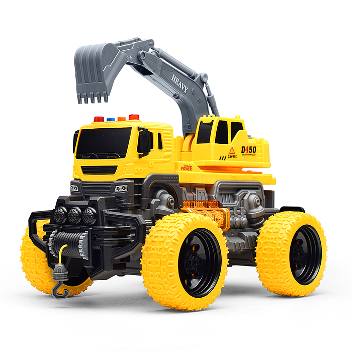 Машина JS103S "ТехноЛидер" 1:16 (свет, звук) в коробке (цвет желтый)