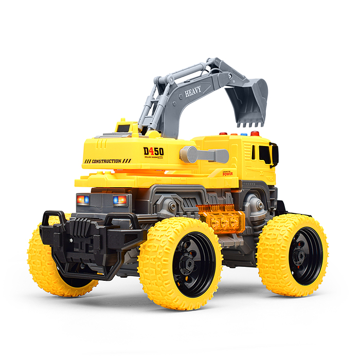 Машина JS103S "ТехноЛидер" 1:16 (свет, звук) в коробке (цвет желтый)