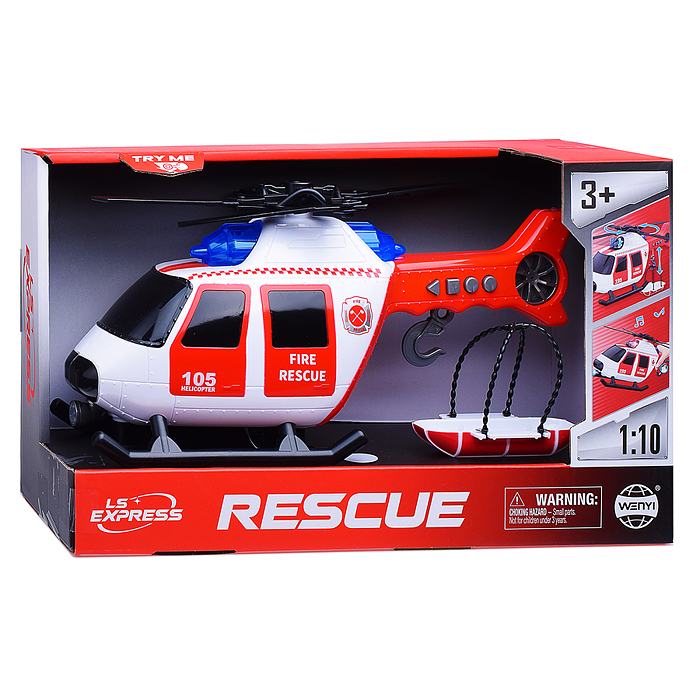 Фото к товару Вертолет WY105B "Спасательная служба" в коробке Вертолет WY105B "Спасательная служба" в коробке