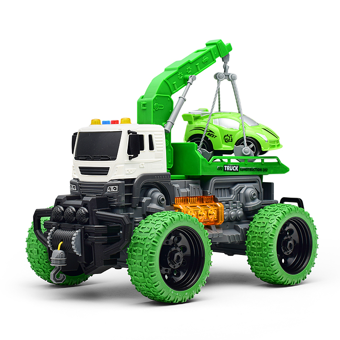 Машина JS106S "МегаЭвакуатор" 1:16 (свет, звук) в коробке