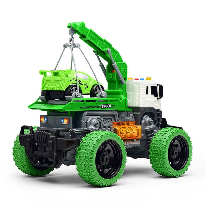 Машина JS106S "МегаЭвакуатор" 1:16 (свет, звук) в коробке