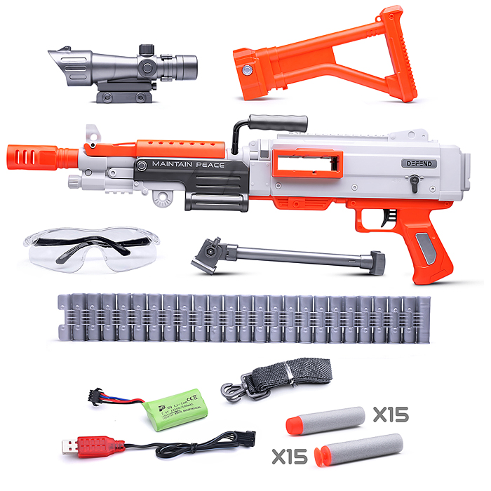 Фото к товару Автомат WY2102A "Быстрый выстрел" в коробке Автомат WY2102A "Быстрый выстрел" в коробке