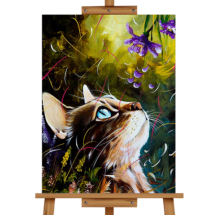 Фото к товару Набор для рисования MKR3020-24 "Картина по номерам 30х20 см. Кошечка" Набор для рисования MKR3020-24 "Картина по номерам 30х20 см. Кошечка"