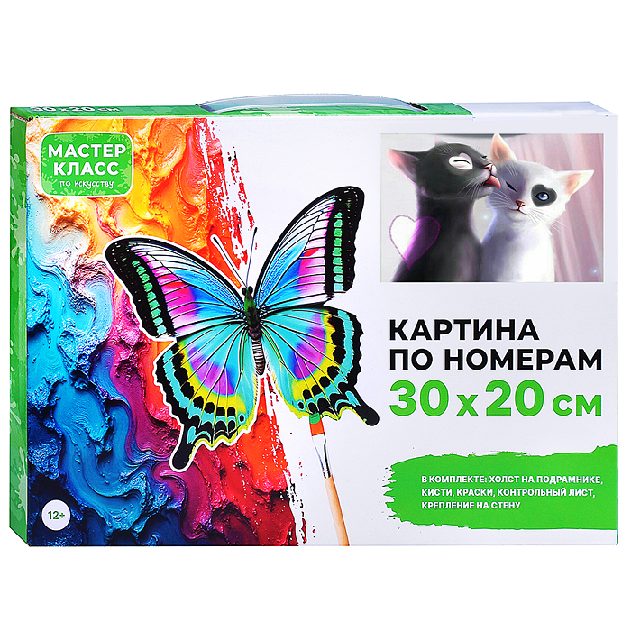 Набор для рисования MKR3020-32 "Картина по номерам 30х20 см. Инь и Янь" 