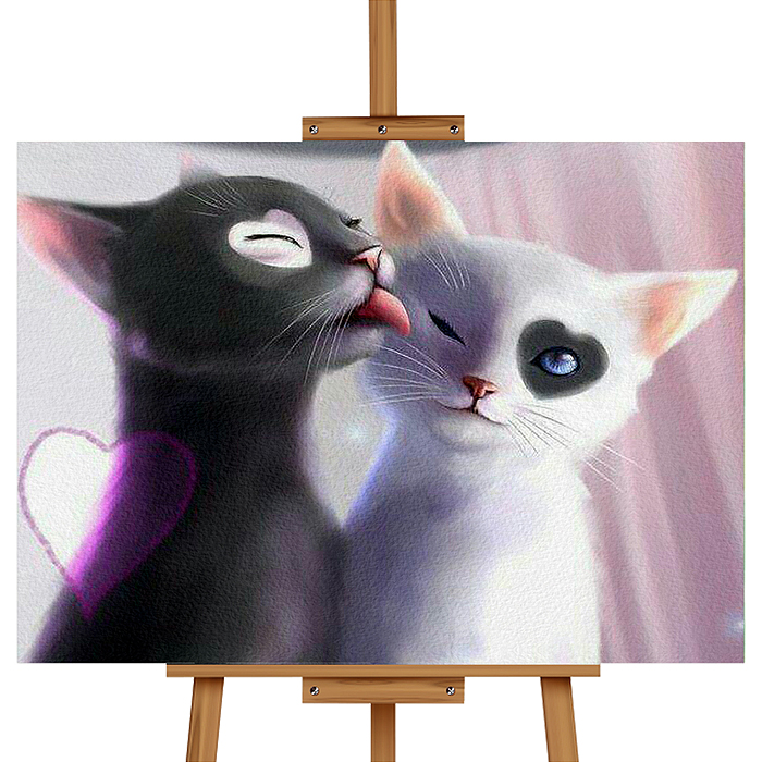 Набор для рисования MKR3020-32 "Картина по номерам 30х20 см. Инь и Янь" 