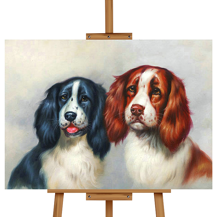 Набор для рисования MKR5040-55 "Картина по номерам 40х50 см. Два щёнка"