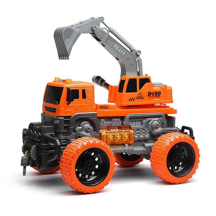 Машина JS103BS "ТехноЛидер" 1:16 (свет, звук) в коробке (цвет оранжевый)