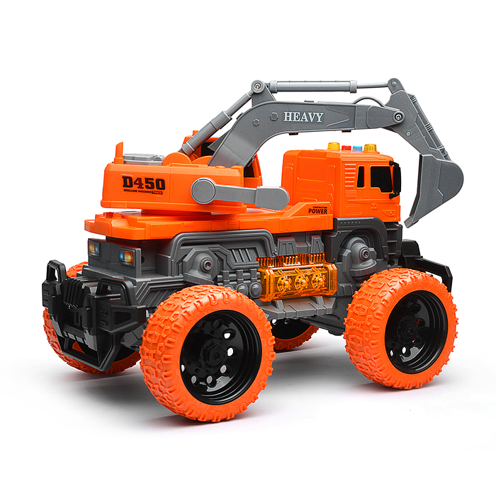 Машина JS103BS "ТехноЛидер" 1:16 (свет, звук) в коробке (цвет оранжевый)