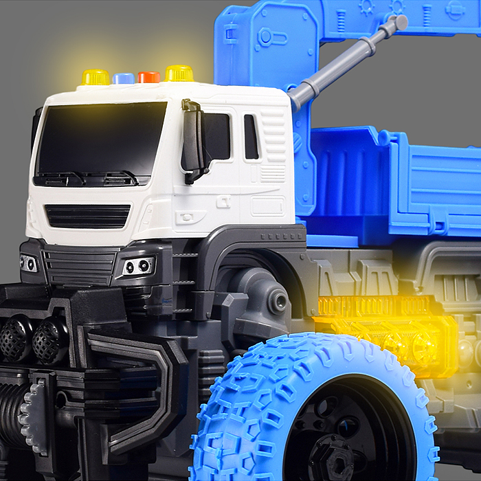 Фото к товару Машина JS116S "МегаСтрой" 1:16 (свет, звук) в коробке (цвет синий) Машина JS116S "МегаСтрой" 1:16 (свет, звук) в коробке (цвет синий)