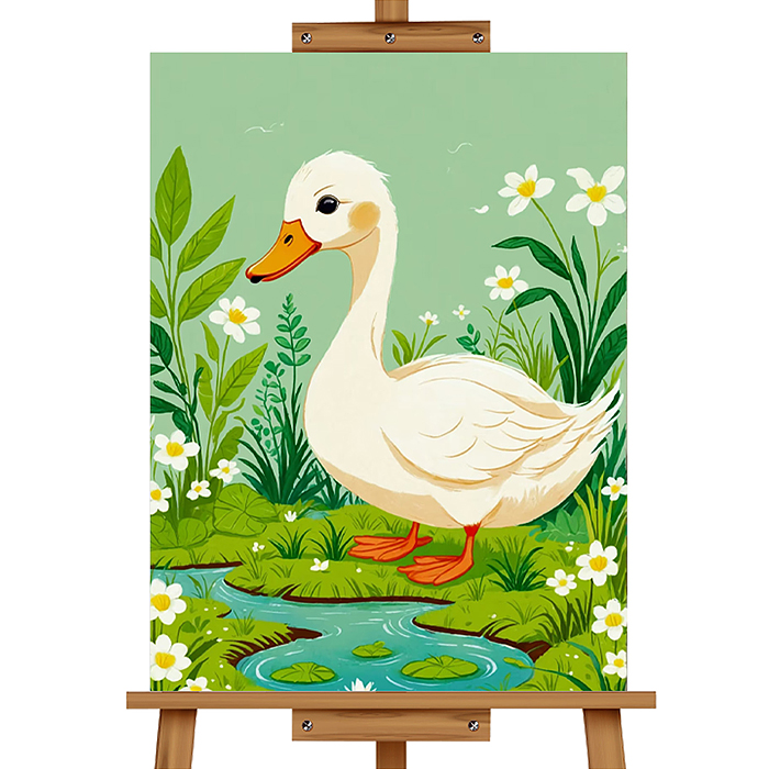 Набор для рисования MKR3020-77 "Картина по номерам 30х20 см. Утка"