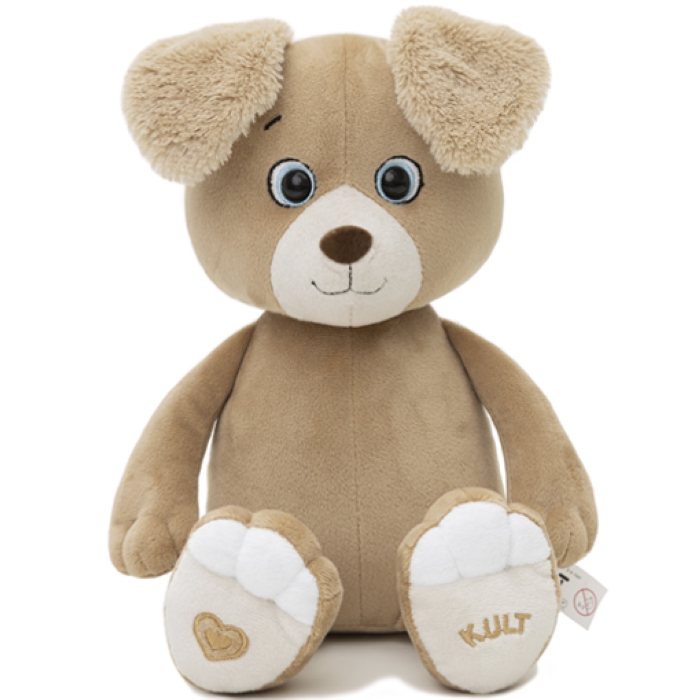 Собака Майк, 25 см, кофейный 