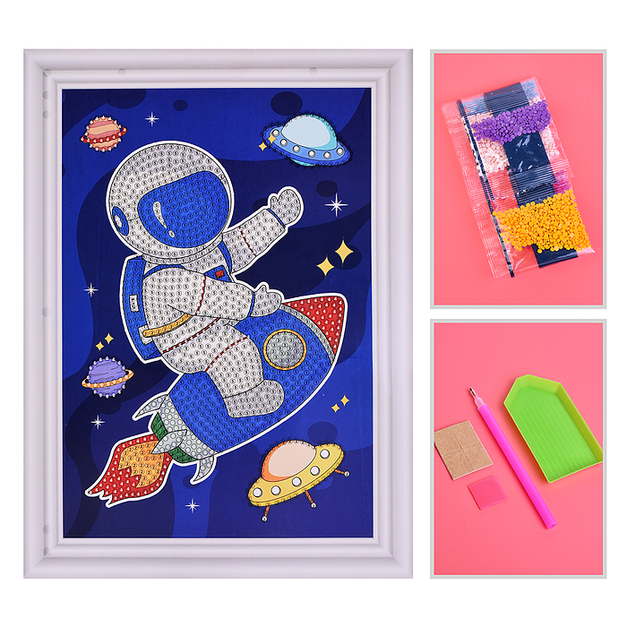 Мозаика алмазная 00-7598 "Астронавт" 17.5*23.5см Мозаика алмазная 00-7598 "Астронавт" 17.5*23.5см