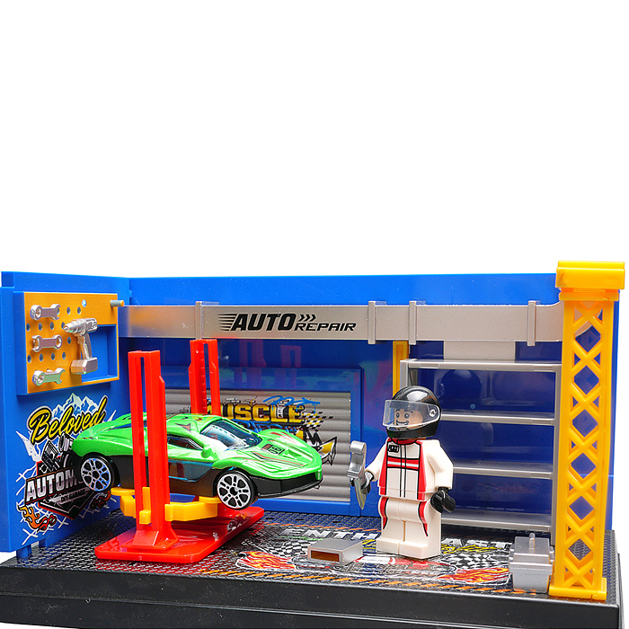 Игровой набор 91700-1 "Автосервис" в коробке