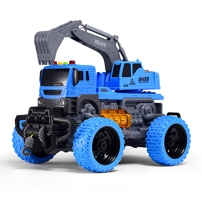 Машина JS103AS "МегаЭкскаватор" 1:16 (свет, звук) в коробке