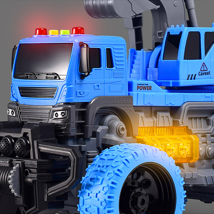 Машина JS103AS "МегаЭкскаватор" 1:16 (свет, звук) в коробке