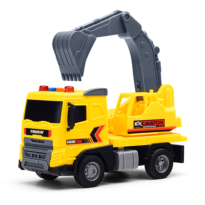 Машина JS173 "Экскаватор" 1:20 (свет, звук) в коробке