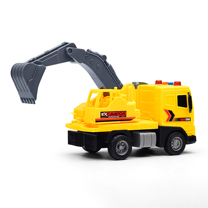 Машина JS173 "Экскаватор" 1:20 (свет, звук) в коробке