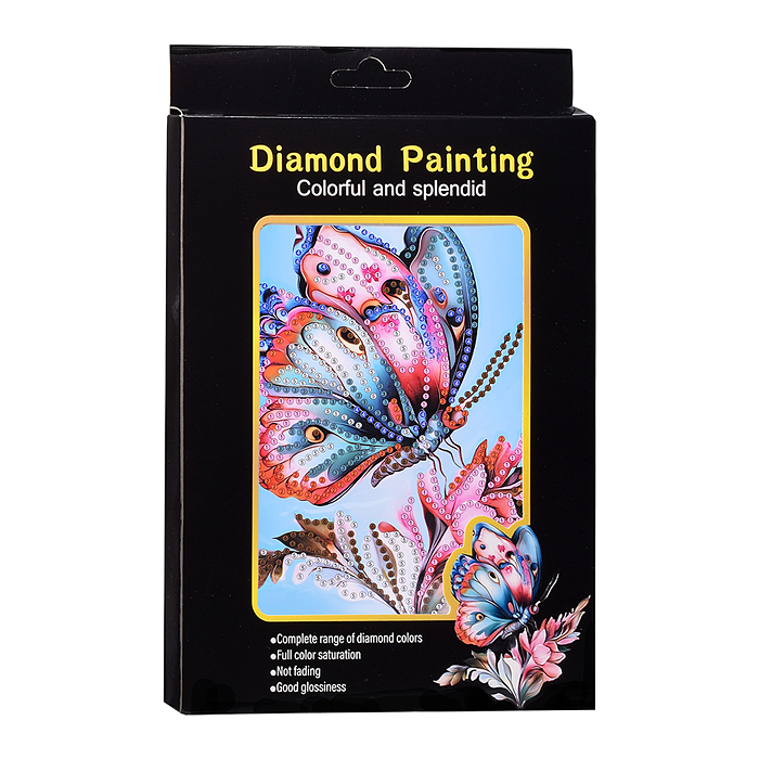 Фото к товару Мозаика алмазная 00-7614 "Бабочка на цветке" 15*20см Мозаика алмазная 00-7614 "Бабочка на цветке" 15*20см