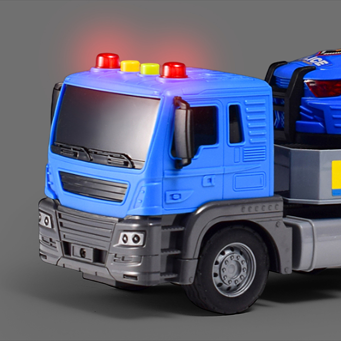 Машина JS203C "Полицейский тягач" 1:16 (свет, звук) в коробке