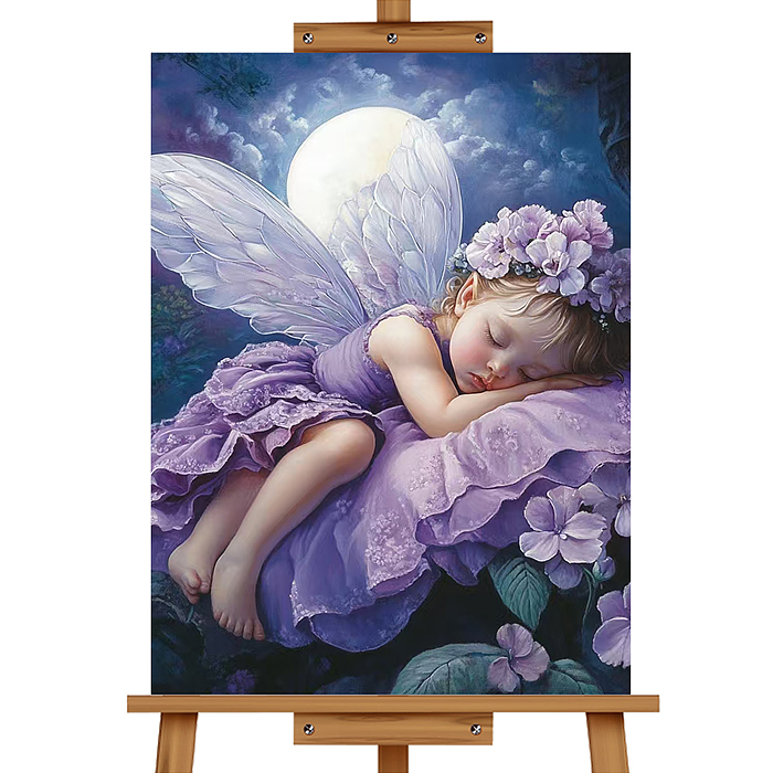 Фото к товару Мозаика алмазная MKA4030-22 "Ангелочек" 30*40см. Мозаика алмазная MKA4030-22 "Ангелочек" 30*40см.