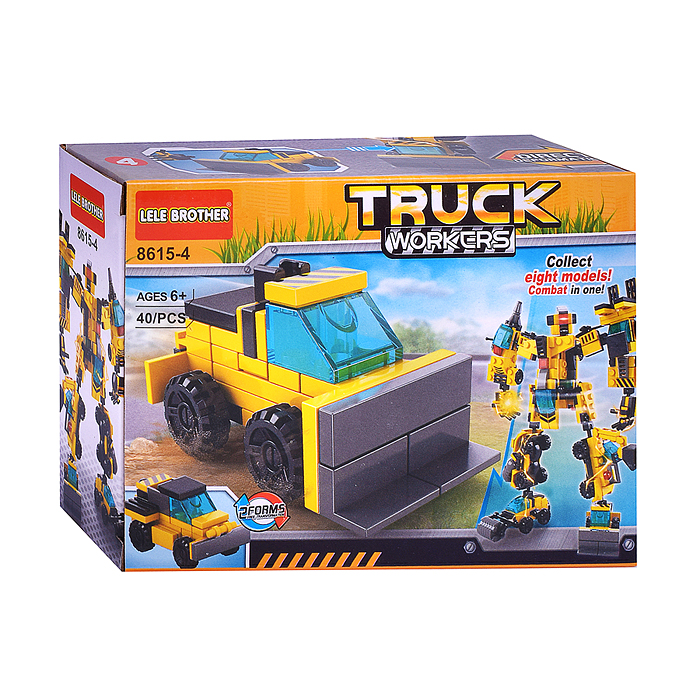 Конструктор 8615-4 "Строительная техника" в коробке