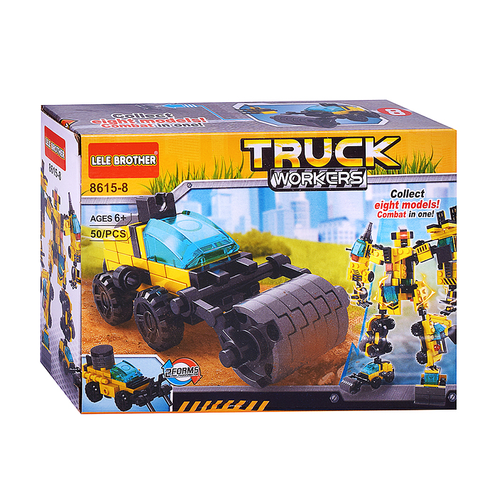 Конструктор 8615-8 "Строительная техника" в коробке
